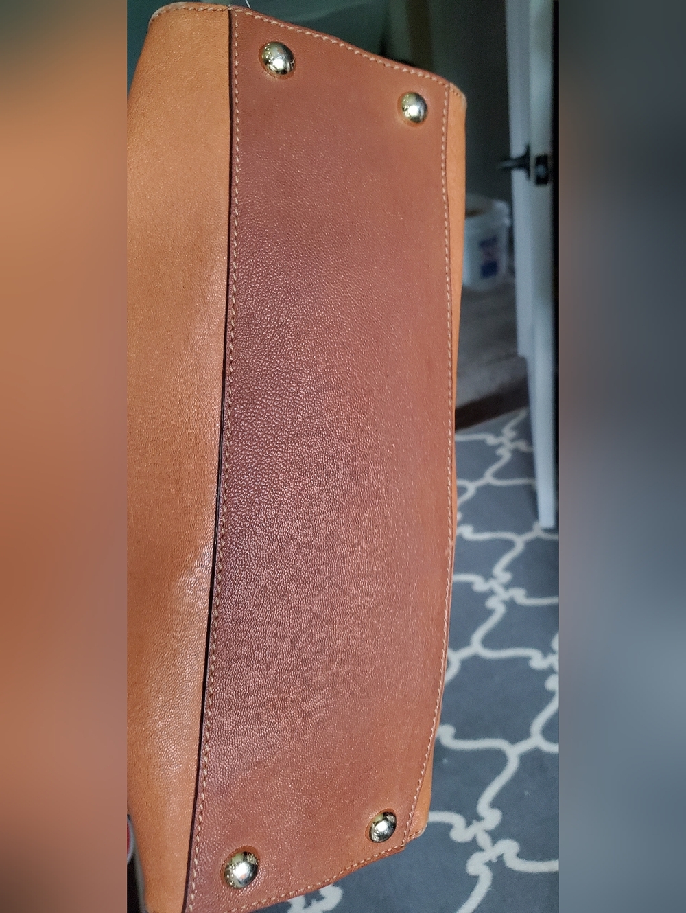 Michael Kors Large Hamilton Leather Satchel Bag - Picture 4 of 12